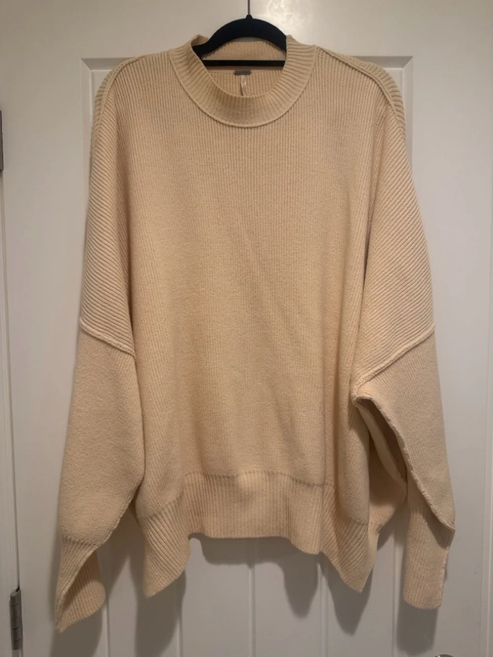 Free People Easy Street tunic sweater in Cream - Picture 6 of 6